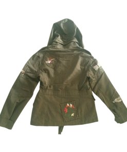 Red Valentino Embroidered Military Canvas Jacket
