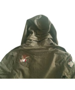 Red Valentino Embroidered Military Canvas Jacket