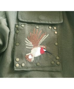 Red Valentino Embroidered Military Canvas Jacket