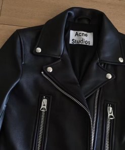 Acne Studios Mock Leather Biker Jacket