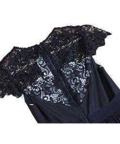 Alice + Olivia Mallie Lace-Inset Dress