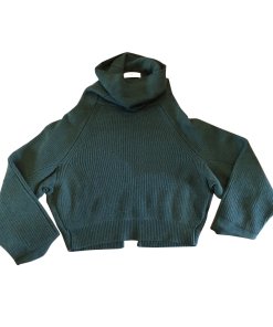 Toga Oversized Merino Wool Ribbed Turtleneck Sweater