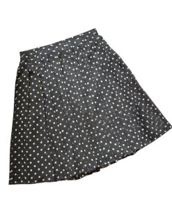 Theory Lewdill Pleated Polka Dot Silk-Georgette Skirt