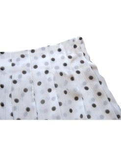Theory Lewdill Pleated Polka Dot Silk-Georgette Skirt