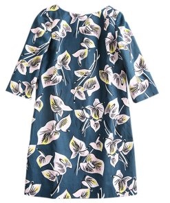 Marni Floral Cotton and Linen Gabardine Dress