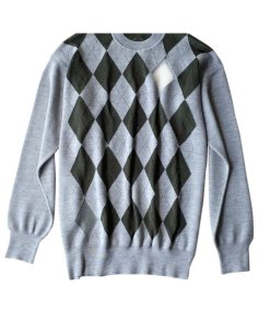 Alexander Wang Crewneck Argyle Sweater