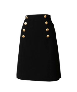 Burberry London Stretch Technical Cotton Military Skirt