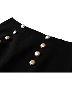 Burberry London Stretch Technical Cotton Military Skirt