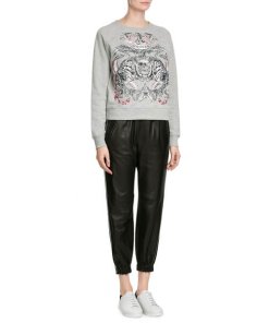 Alexander McQueen Embroidered Tiger & Skull Sweatshirt