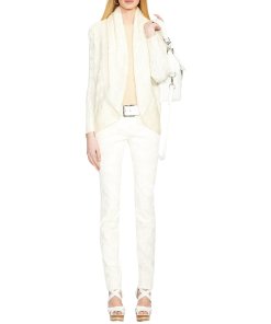 Ralph Lauren Black Label Silk Cable-Knit Circle Cardigan