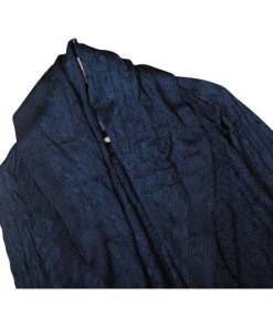 Ralph Lauren Black Label Silk Cable-Knit Circle Cardigan