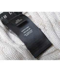 Ralph Lauren Black Label Silk Cable-Knit Circle Cardigan