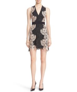 Alice + Olivia Patrice A-Line Lace Dress