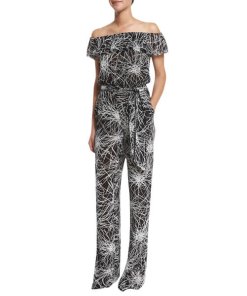 Diane von Furstenberg Adele Off-the-Shoulder Jumpsuit
