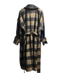 3.1 Phillip Lim Oversized D-ring Strap Check Trenchcoat