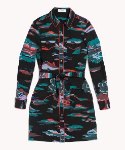 Coach 1941 Souvenir Sky Silk Dress