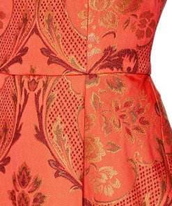 Alice + Olivia Mollie Fit & Flare Brocade Dress
