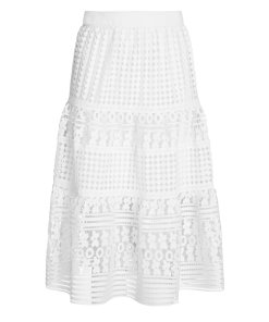Diane von Furstenberg Tiana Lace Flared Skirt