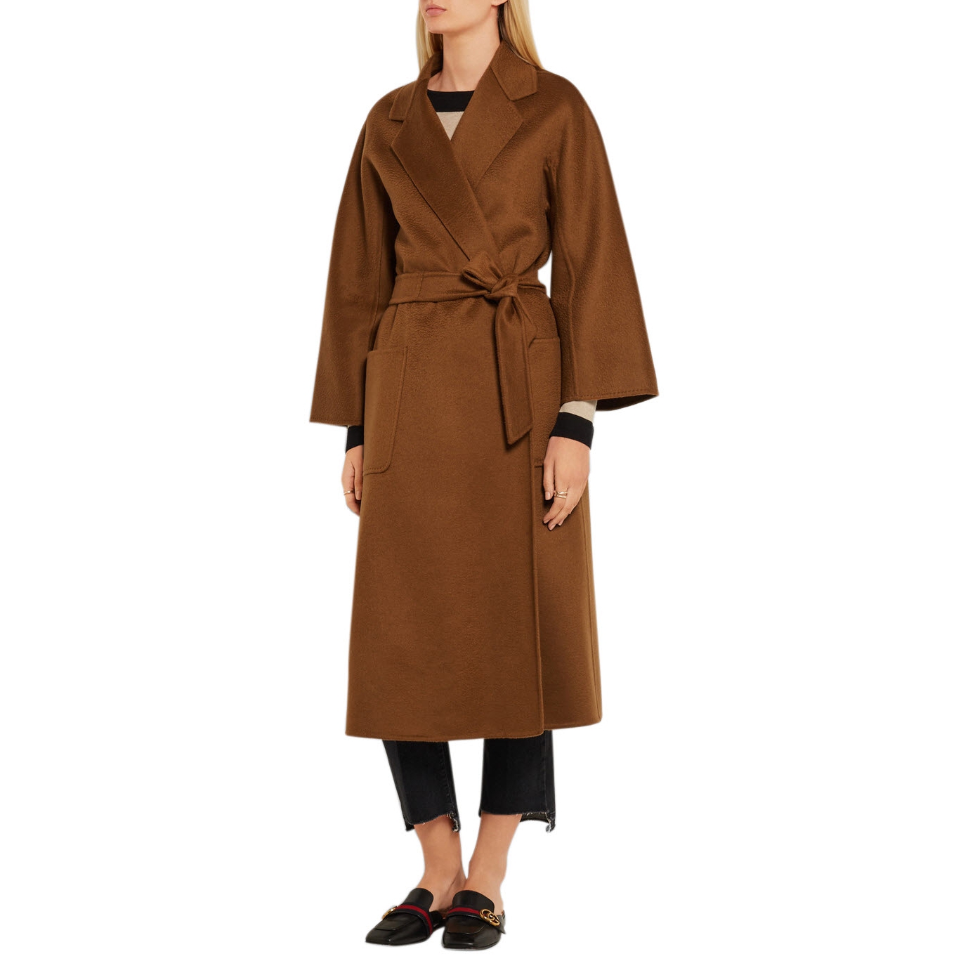 max mara coat tobacco Max Mara Labbro Cashmere Coat – evaChic