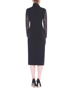 Alice + Olivia Kala Lace Sleeve Dress