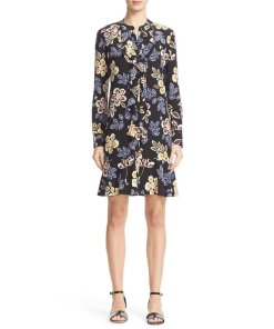 Tory Burch Jane Floral Silk Shirtdress