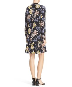 Tory Burch Jane Floral Silk Shirtdress