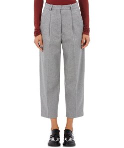 Acne Studios Milli High-Waist Wool-Blend Cropped Pants