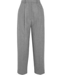 Acne Studios Milli High-Waist Wool-Blend Cropped Pants