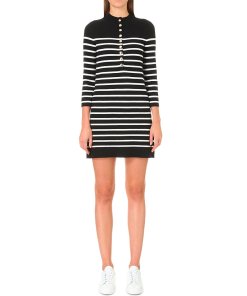 Maje Risque Striped Knit Dress