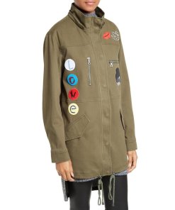 Alice + Olivia Cheryl Embellished Hooded Parka