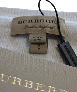 Burberry Floral Intarsia Merino Wool Sweater