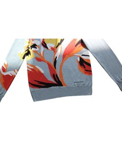 Burberry Floral Intarsia Merino Wool Sweater