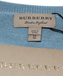 Burberry Floral Intarsia Merino Wool Sweater