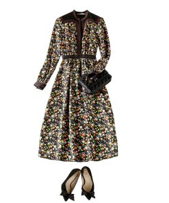 Tory Burch Promenade Floral Silk Tunic Dress