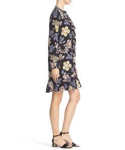 Tory Burch Jane Floral Silk Shirtdress