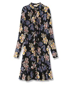 Tory Burch Jane Floral Silk Shirtdress