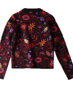 Kenzo Shadow Flower Appliqué Wool-Blend Intarsia Sweater