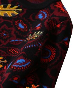 Kenzo Shadow Flower Appliqué Wool-Blend Intarsia Sweater