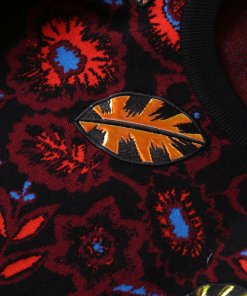 Kenzo Shadow Flower Appliqué Wool-Blend Intarsia Sweater