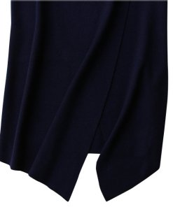 Balenciaga Square Pocket Asymmetric Cashmere Sweater Dress