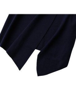 Balenciaga Square Pocket Asymmetric Cashmere Sweater Dress