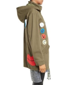 Alice + Olivia Cheryl Embellished Hooded Parka