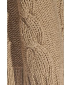 Michael Kors Collection Cable-Knit Merino Wool & Cashmere Midi Skirt