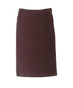 The Row Anneli Ribbed Cashmere Skirt