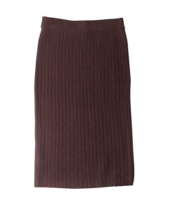 The Row Anneli Ribbed Cashmere Skirt