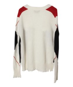 MSGM Argyle Check Intarsia Cutout Cardigan