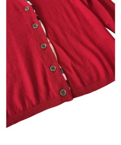 Burberry Brit Check Trim Cardigan