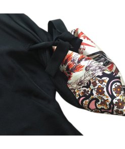 Christian Dior Print-Panel Gathered Sleeve T-shirt