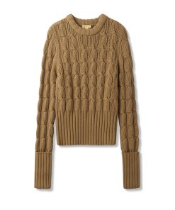 Michael Kors Collection Cable-Knit Merino Wool & Cashmere Sweater