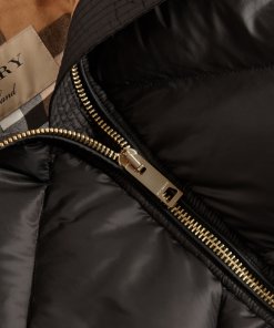 Burberry Brit Eastwick Chevron-Quilted Down-Filled Coat